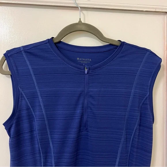 ATHLETA Pacifica Illume UPF Fitted Tank top workout shirt sleeveless pockets - Picture 5 of 9